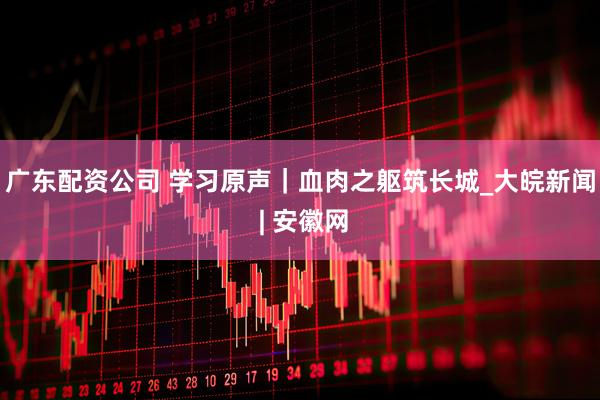 广东配资公司 学习原声｜血肉之躯筑长城_大皖新闻 | 安徽网